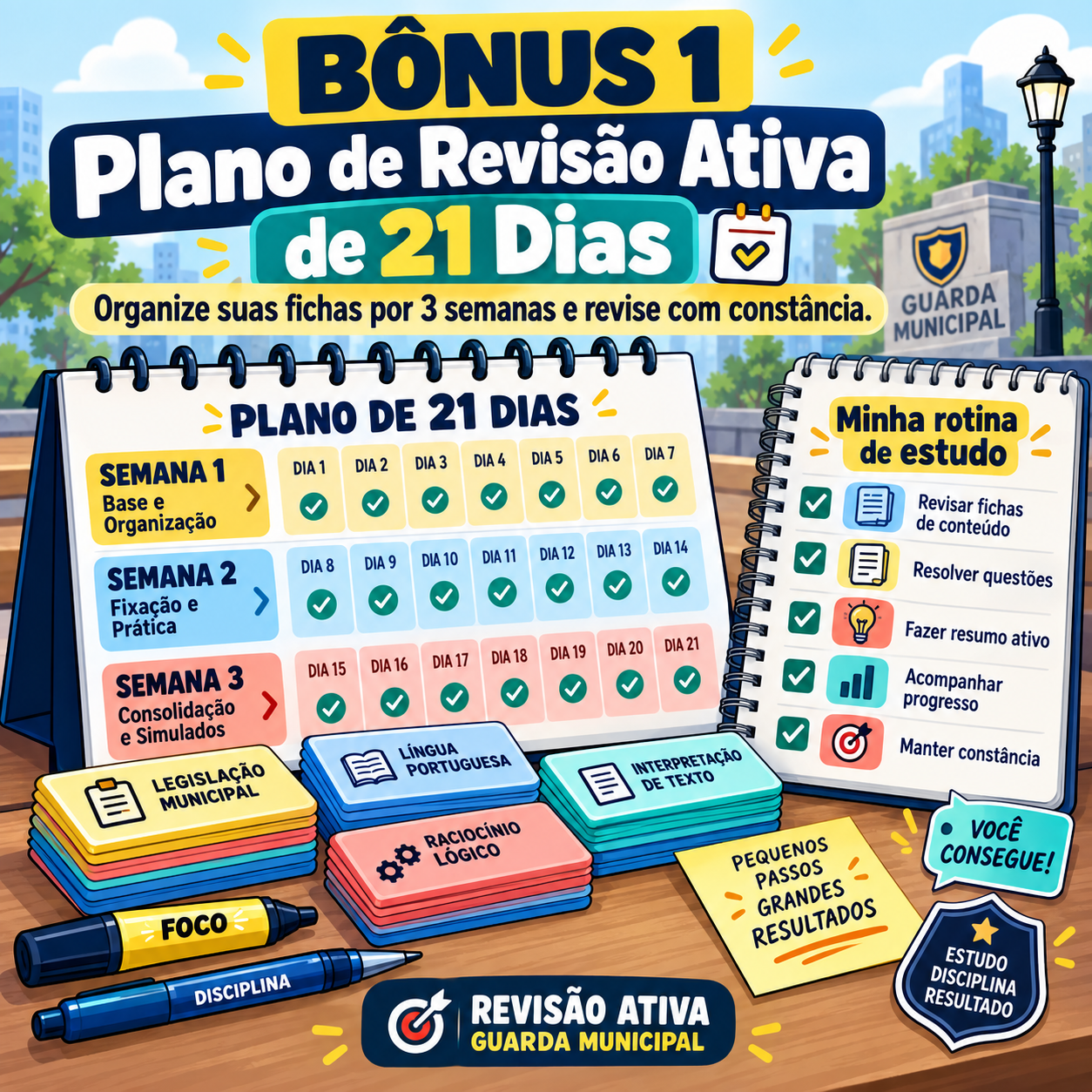 Plano de Revisão Ativa de 21 Dias